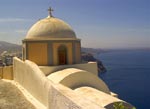 Church & Caldera, Santorini, Greece